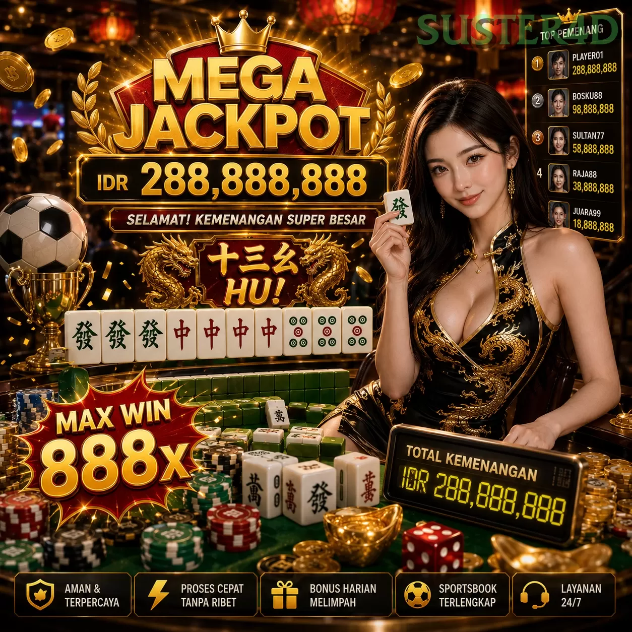 Main suster4dq Menang Jackpot Besar